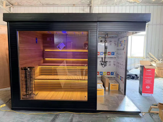Outdoor sauna room