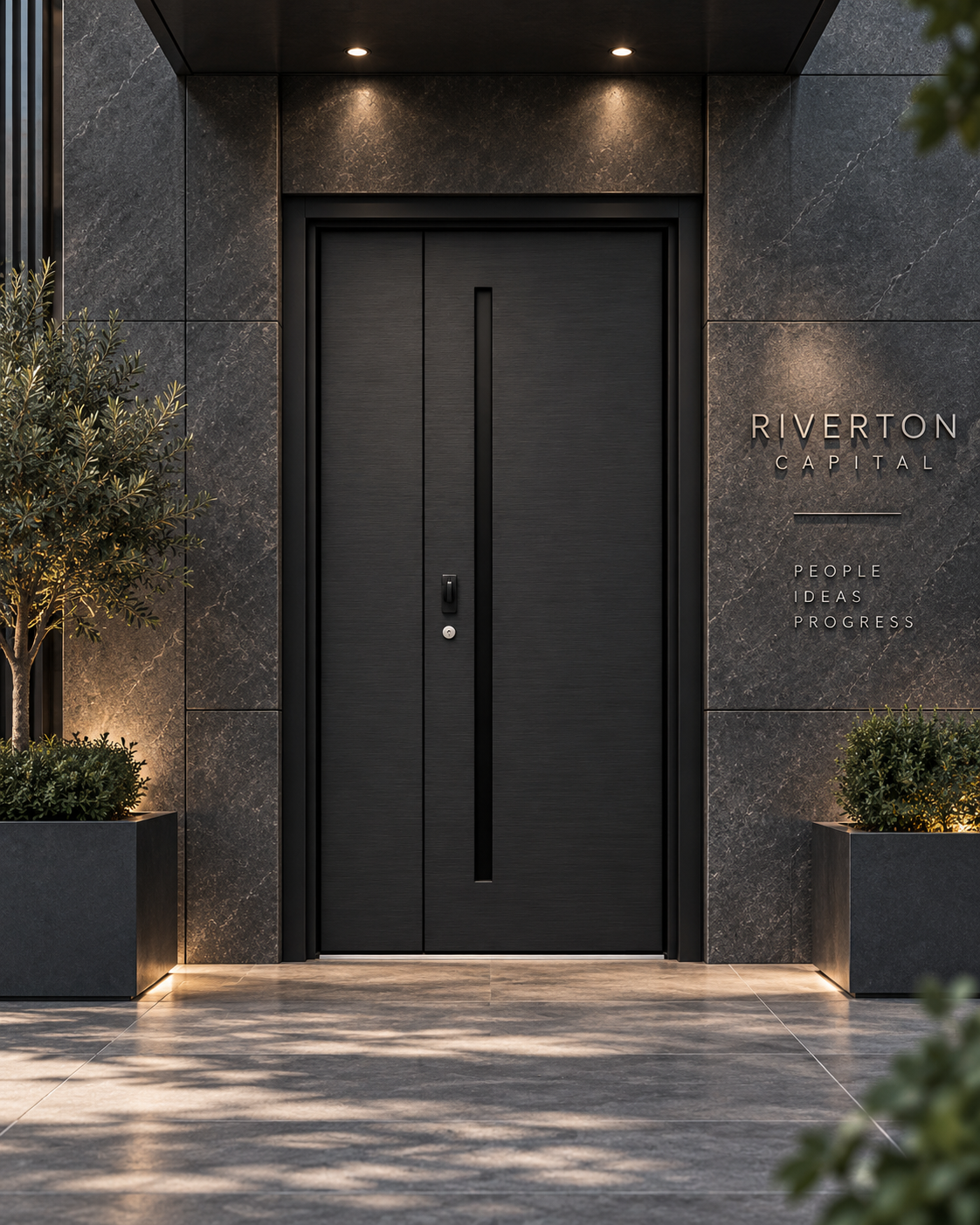 Midnight Minimalist Entry Door - Image 4