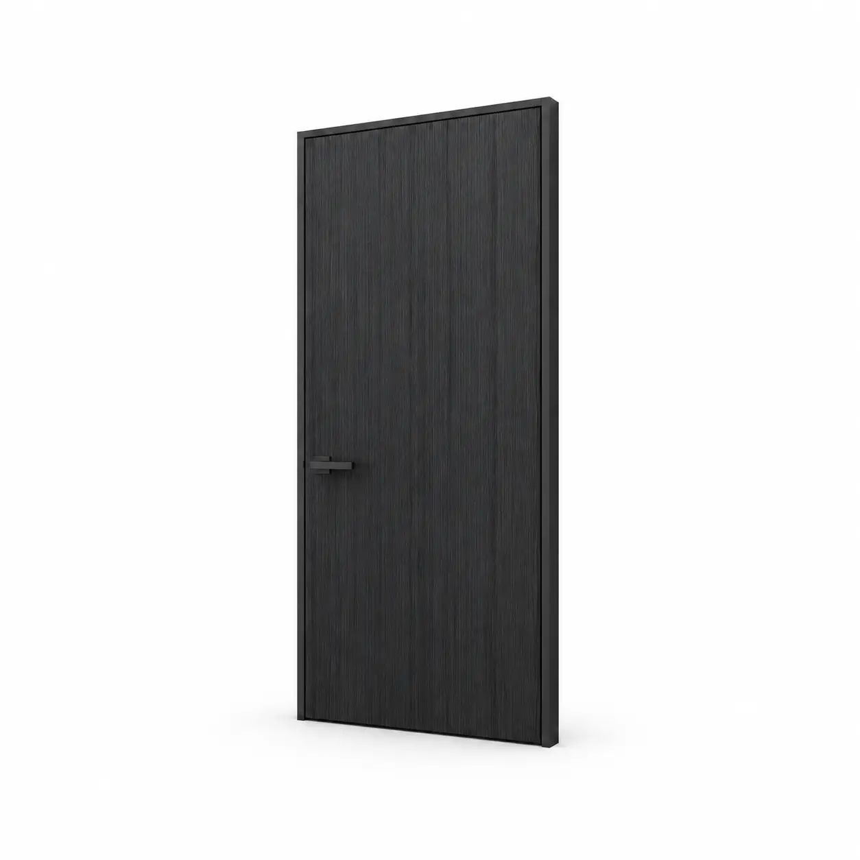 45 Series Aluminum-Wood Door — Dark Wood