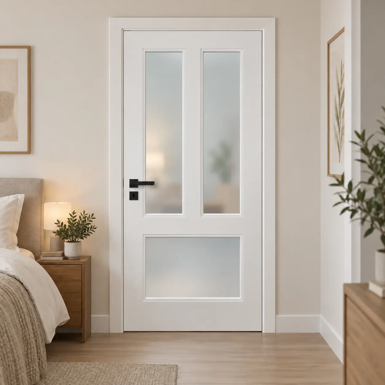 Ivory Trio Glass Door - Image 3