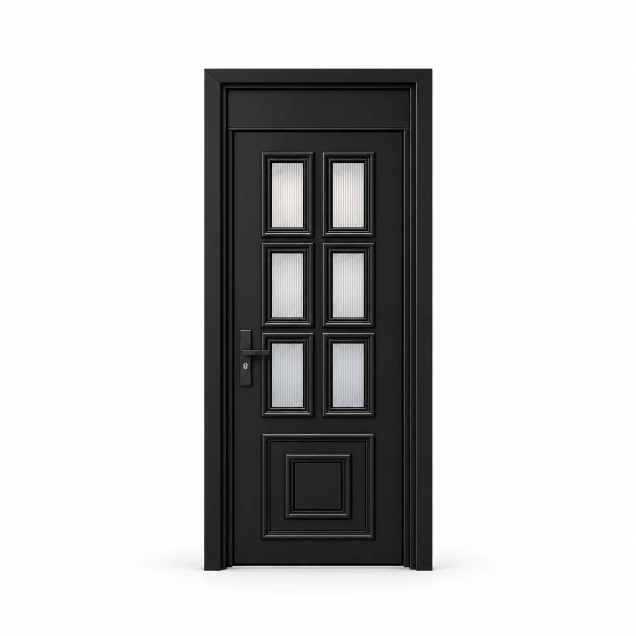 Black Architectural Entry Door