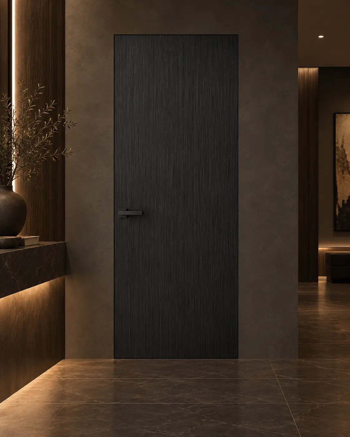 45 Series Aluminum-Wood Door — Dark Wood - Image 3