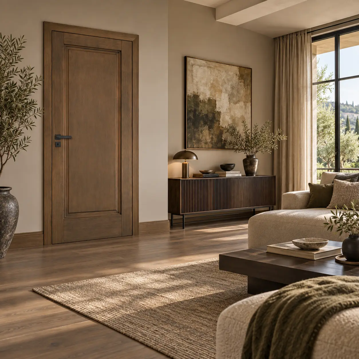 Gray Olive Panel Door - Image 4