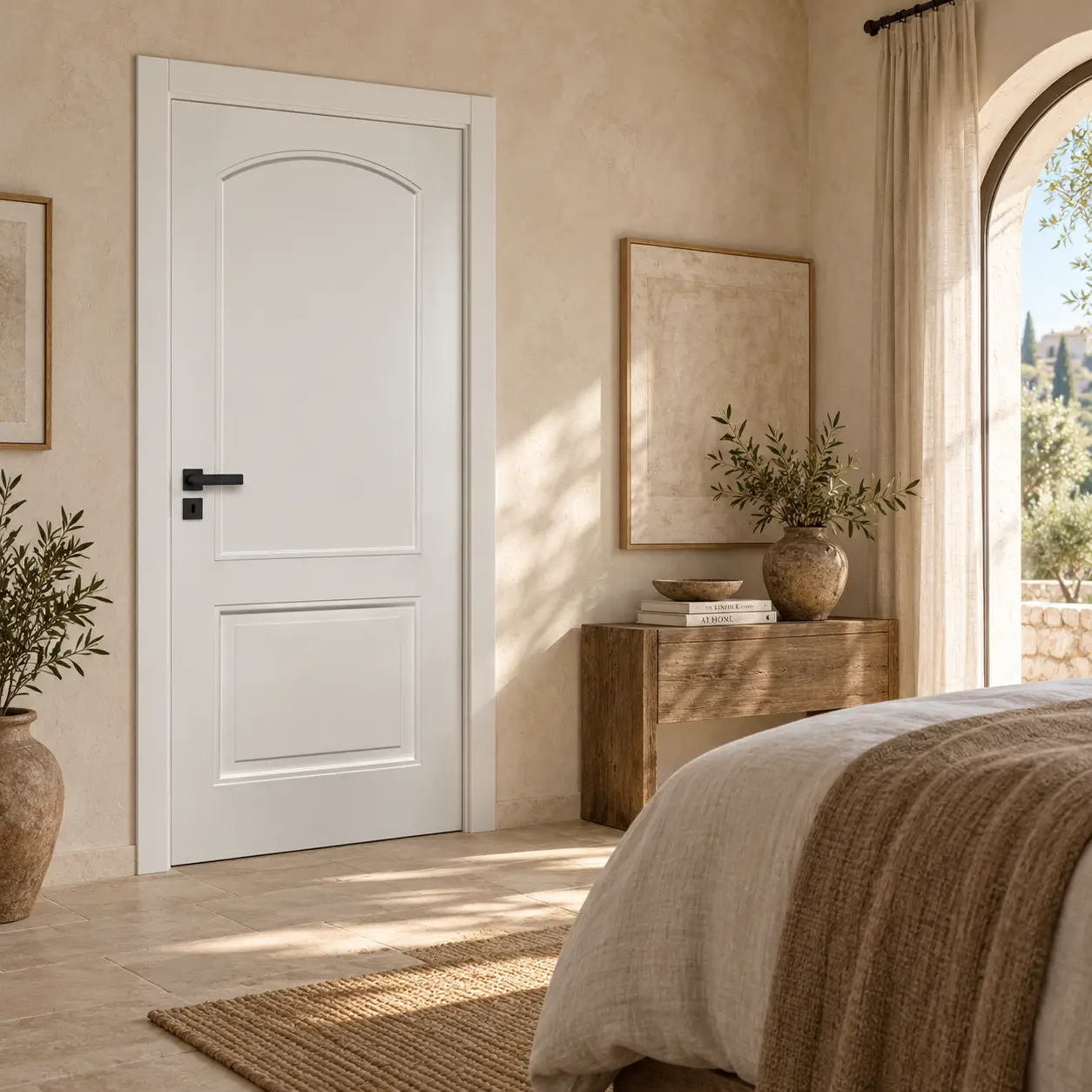 Pure White Arched Door - Image 3
