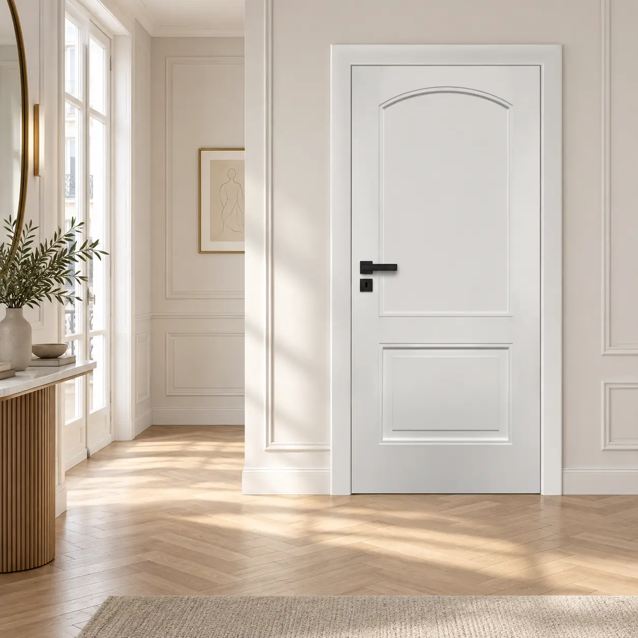 Pure White Arched Door - Image 4