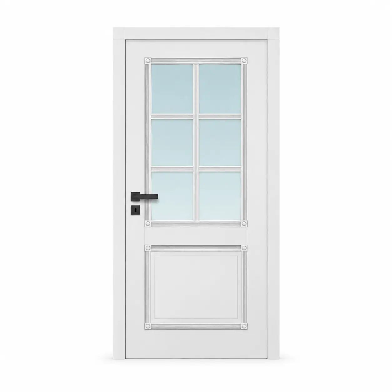 Ivory Gridlight Panel Door