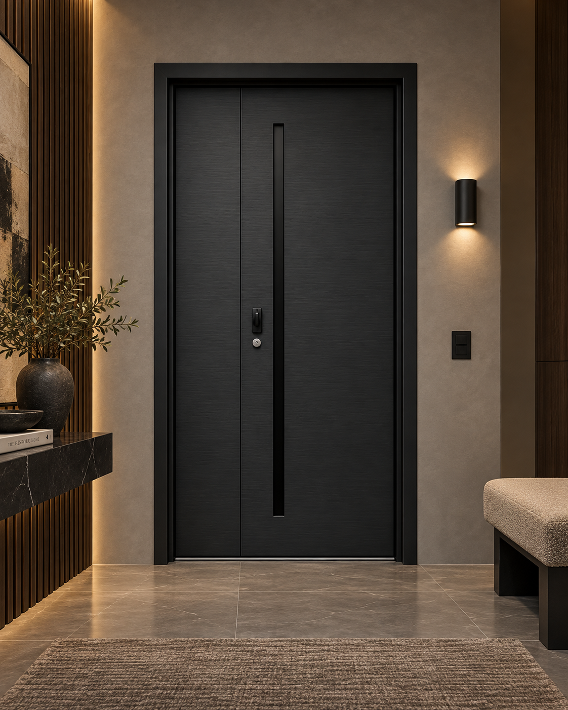 Midnight Minimalist Entry Door - Image 3