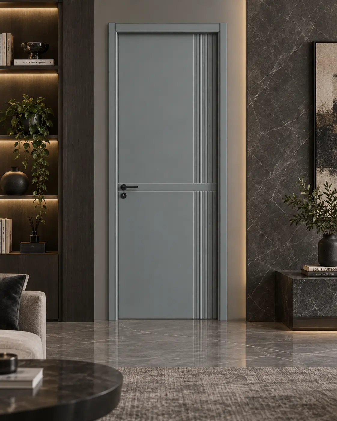 Slate Gray Carbon Crystal Interior Door - Image 4