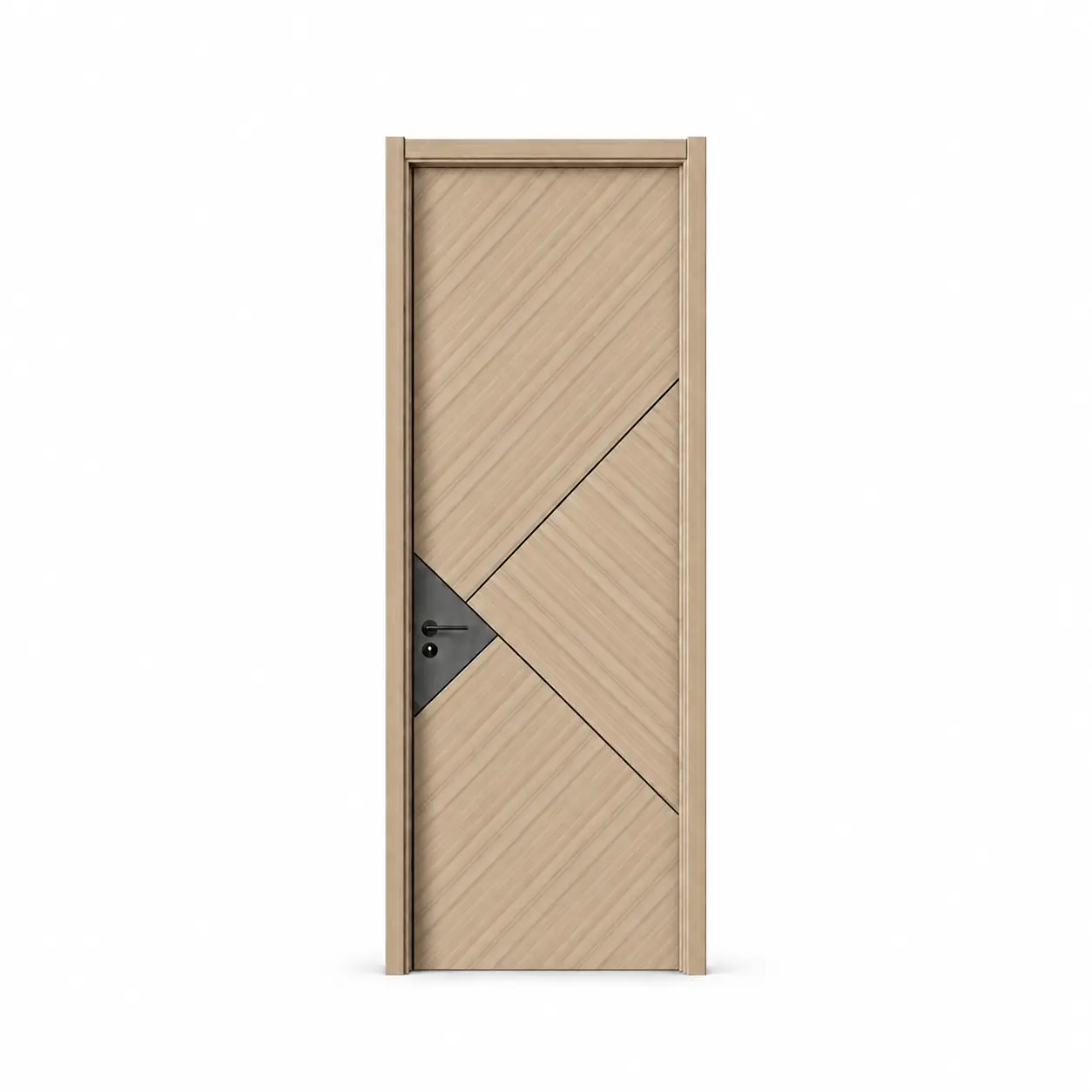 Geometric Beige Carbon Crystal Interior Door