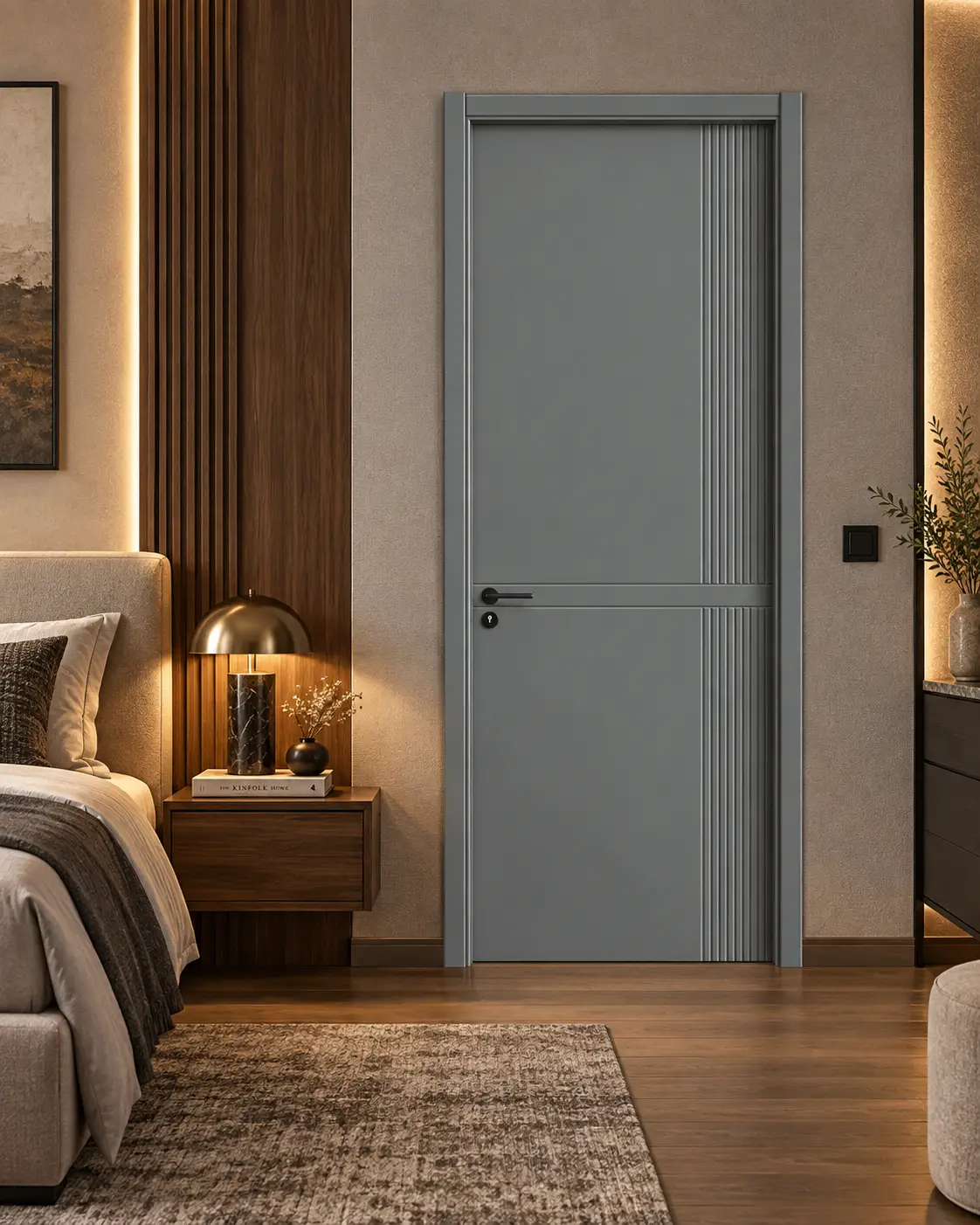 Slate Gray Carbon Crystal Interior Door - Image 3